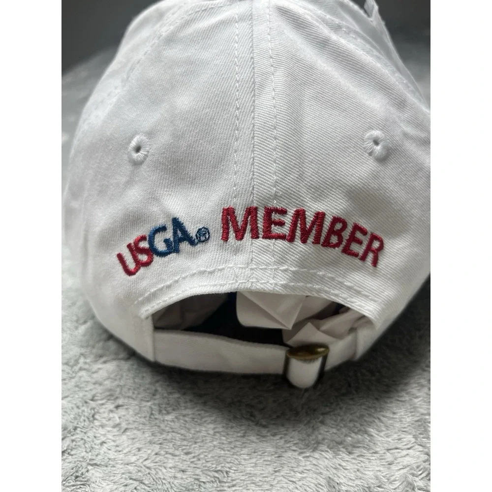 USGA 2017 US Open Erin Hills Golf Hat White Member Adjustable Cap w/ Ball Marker